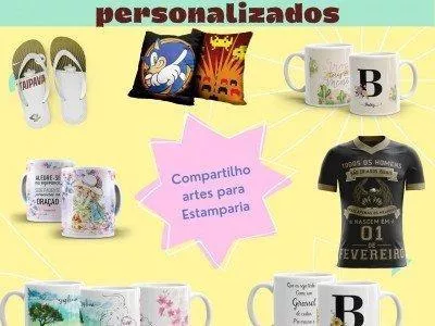 Artes para Camisas, Canecas e Personalizados